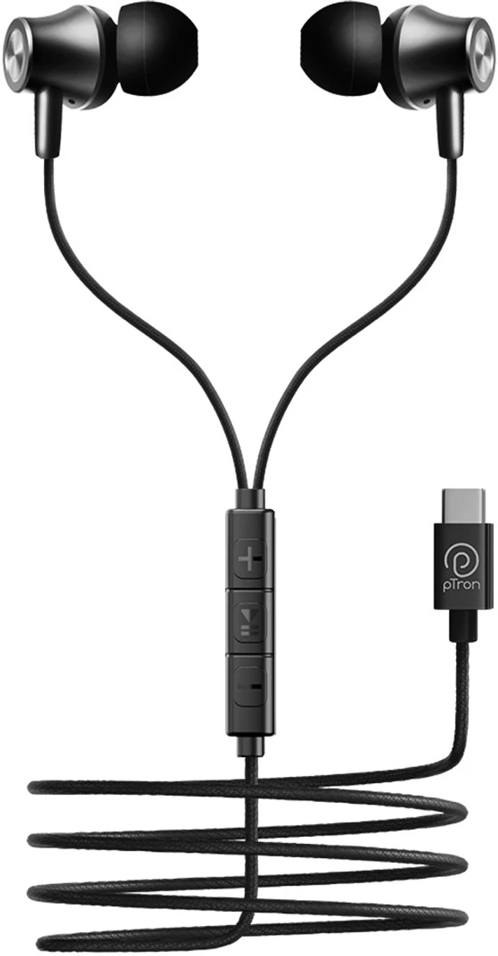 pTron Pride Tunes Type-C Wired Earphones